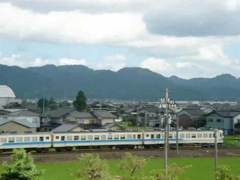 Local JR Train in Toyama Prefecture