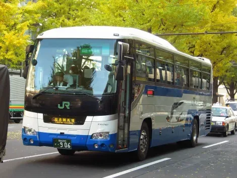 JR Bus in Tohoku, rideable with the Japan Rail Pass