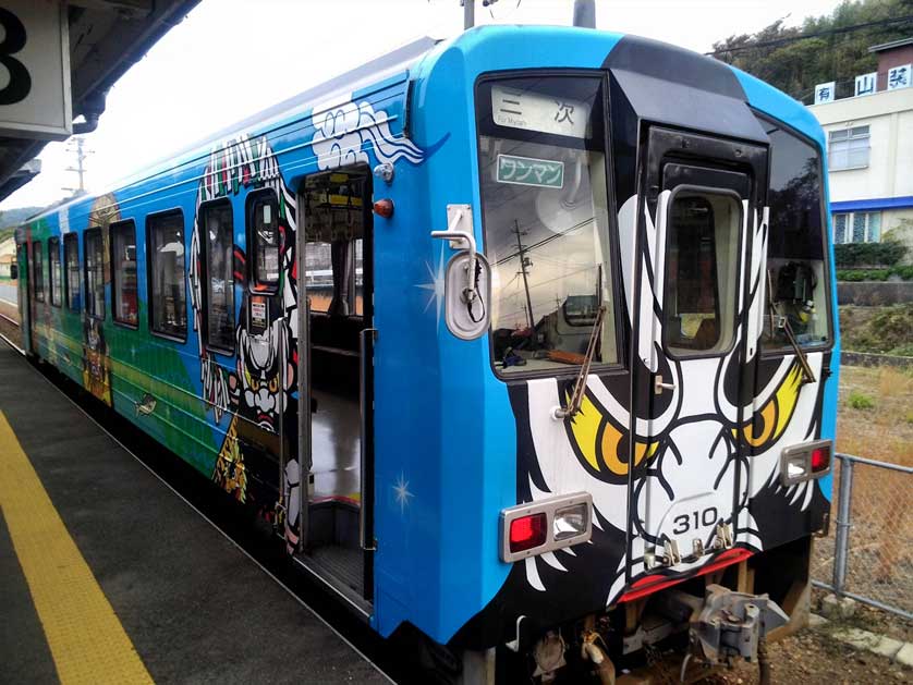 Iwami Kagura Train, Shimane Prefecture.