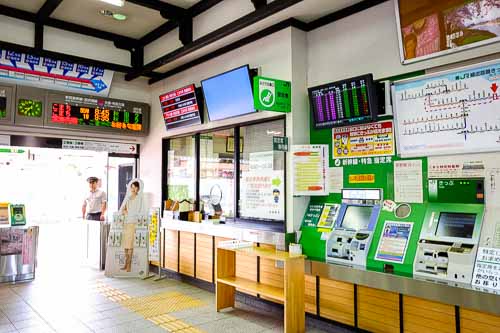 Inside JR Kakunodate Station