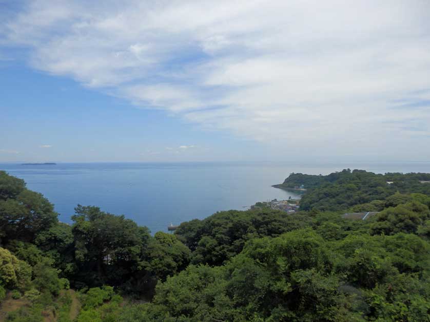 View towards the Sagami Coast from the Kurofune train.