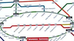 Accès au plan de la ligne Yamanote