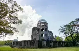 Il Genbaku Dome, non distrutto dalla bomba atomica caduta su Hiroshima
