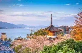 L'isola di Miyajima e il suo torii con i piedi nell'acqua, merita una visita al largo di Hiroshima