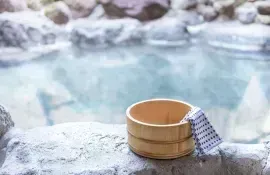 Japanese hot spring "onsen"